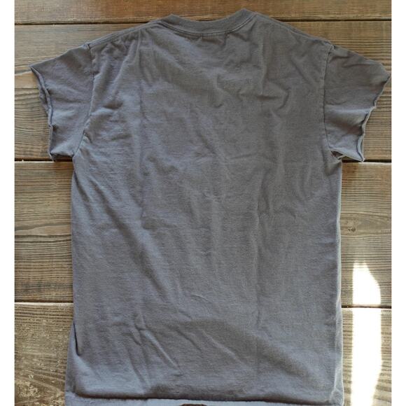 Vintage Nirvana Shirt Womens Small Gray Smiley Face Graphic Grunge Band Tee 90s - Picture 5 of 6